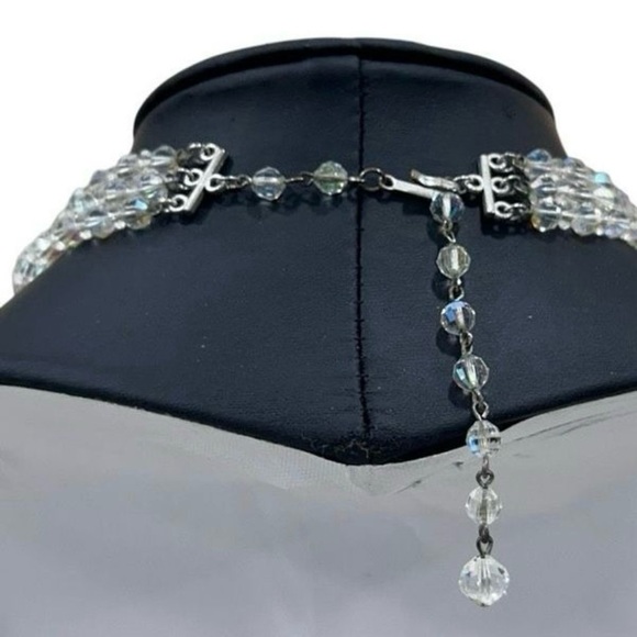 Vintage Laguna Layered Necklace 14"-16” 3” ext. AB
Aurora Borealis Triple Strand - Picture 6 of 9